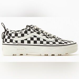 Vans Sentry Old Skool WaffleCup Checkerboard Sneakers – Black/White | Women’s 7